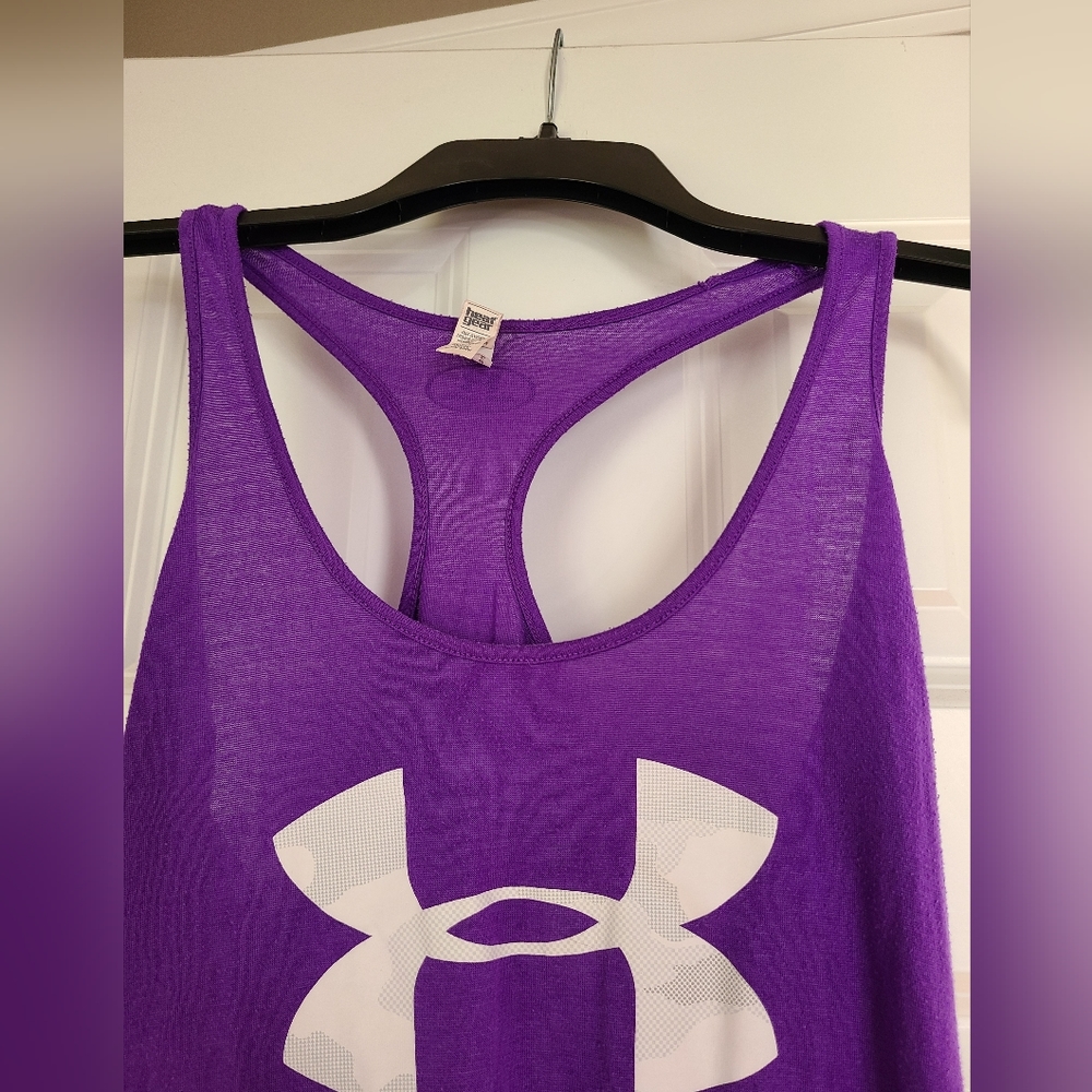 Under Armour Racerback Tank Top Size Small - Picture 5 of 6
